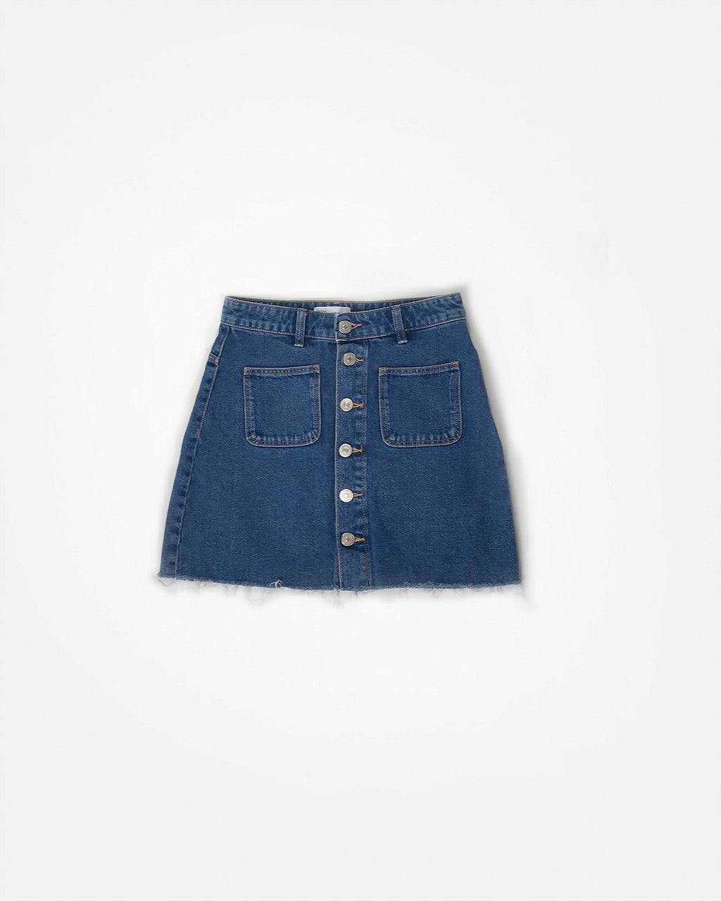 Zara button up modrá sukňa, S