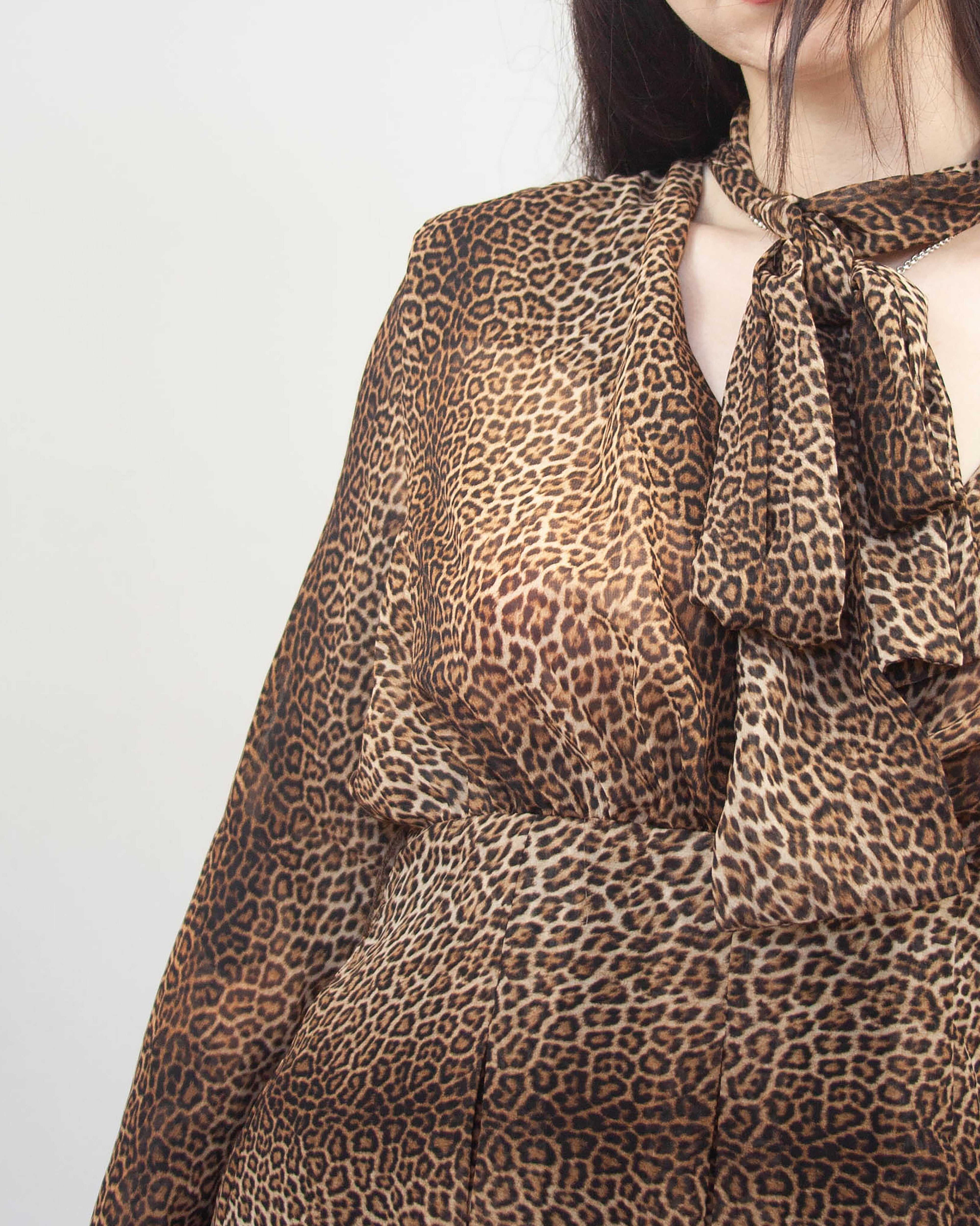 Zara leopard print šaty, S