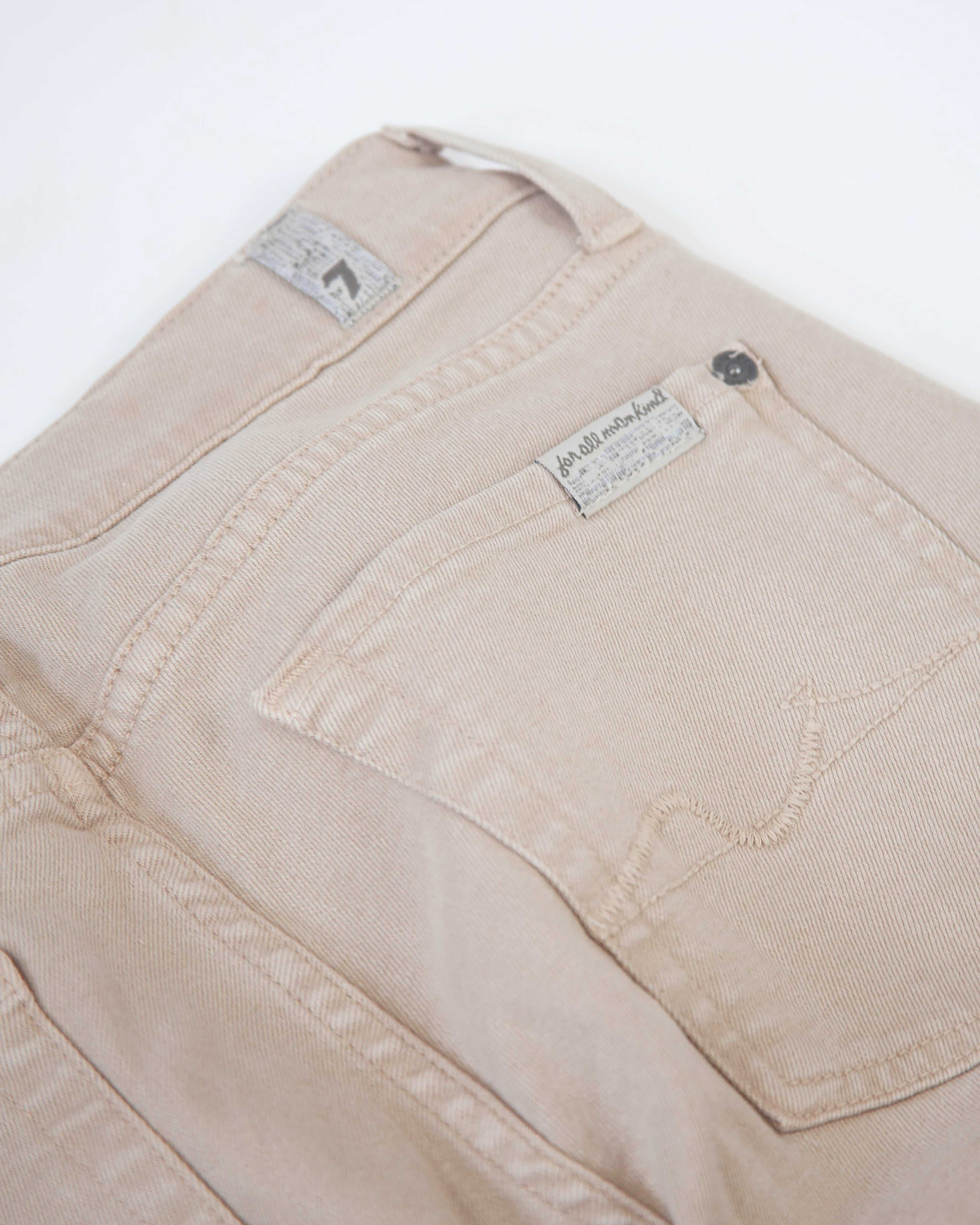 7 for all mankind béžové rifle, 28