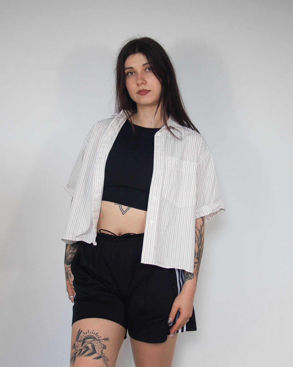 Cropped košeľa Zara