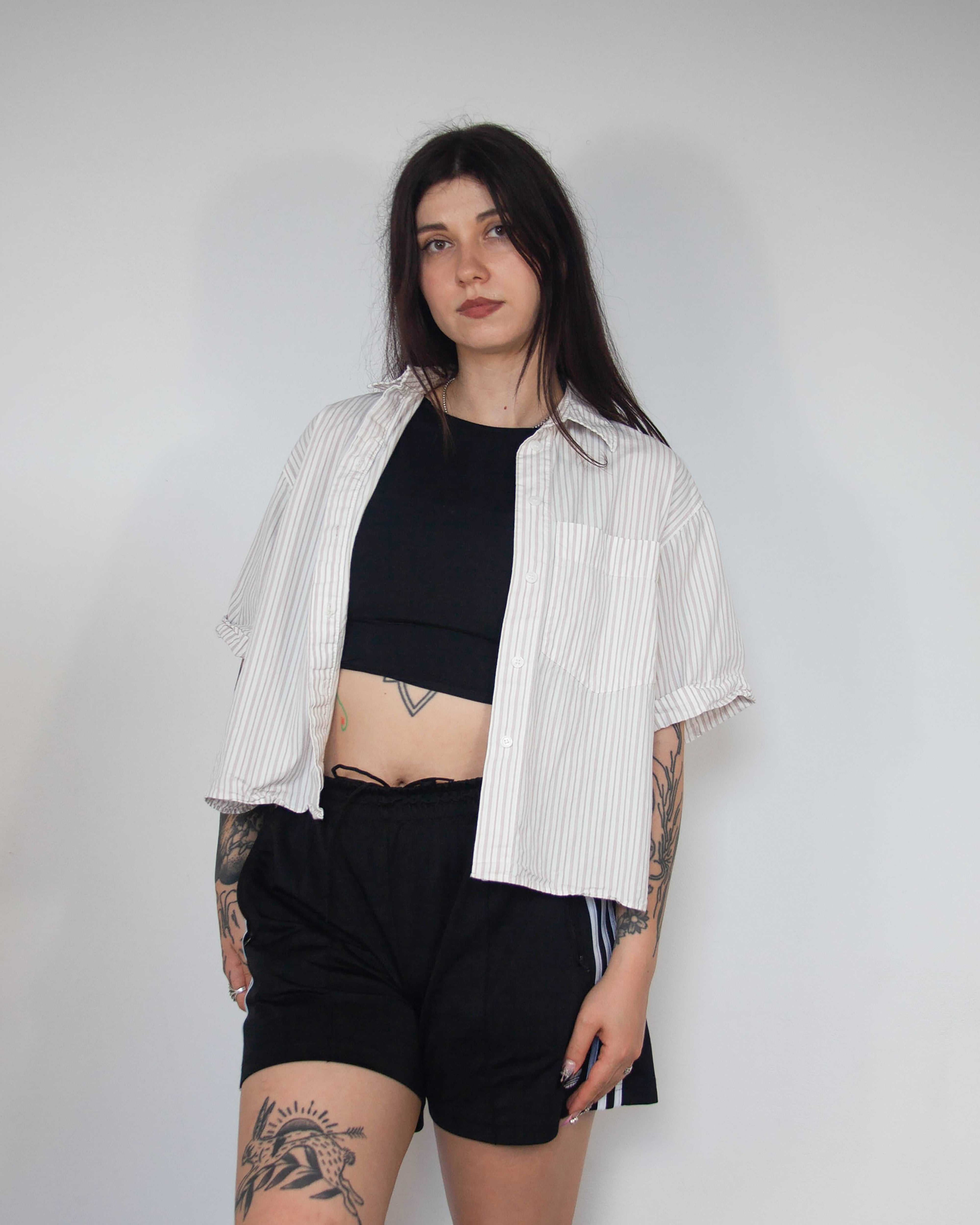 Cropped košeľa Zara