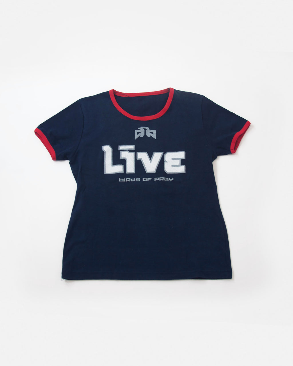 Y2k dámske hudobné tričko Live, M