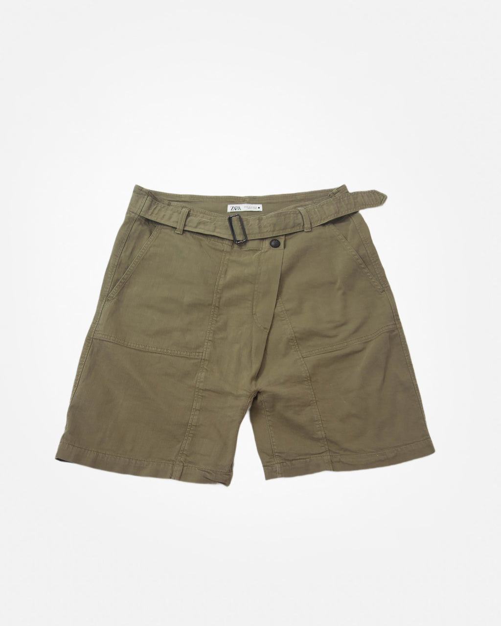 Khaki krátke nohavice Zara, XL