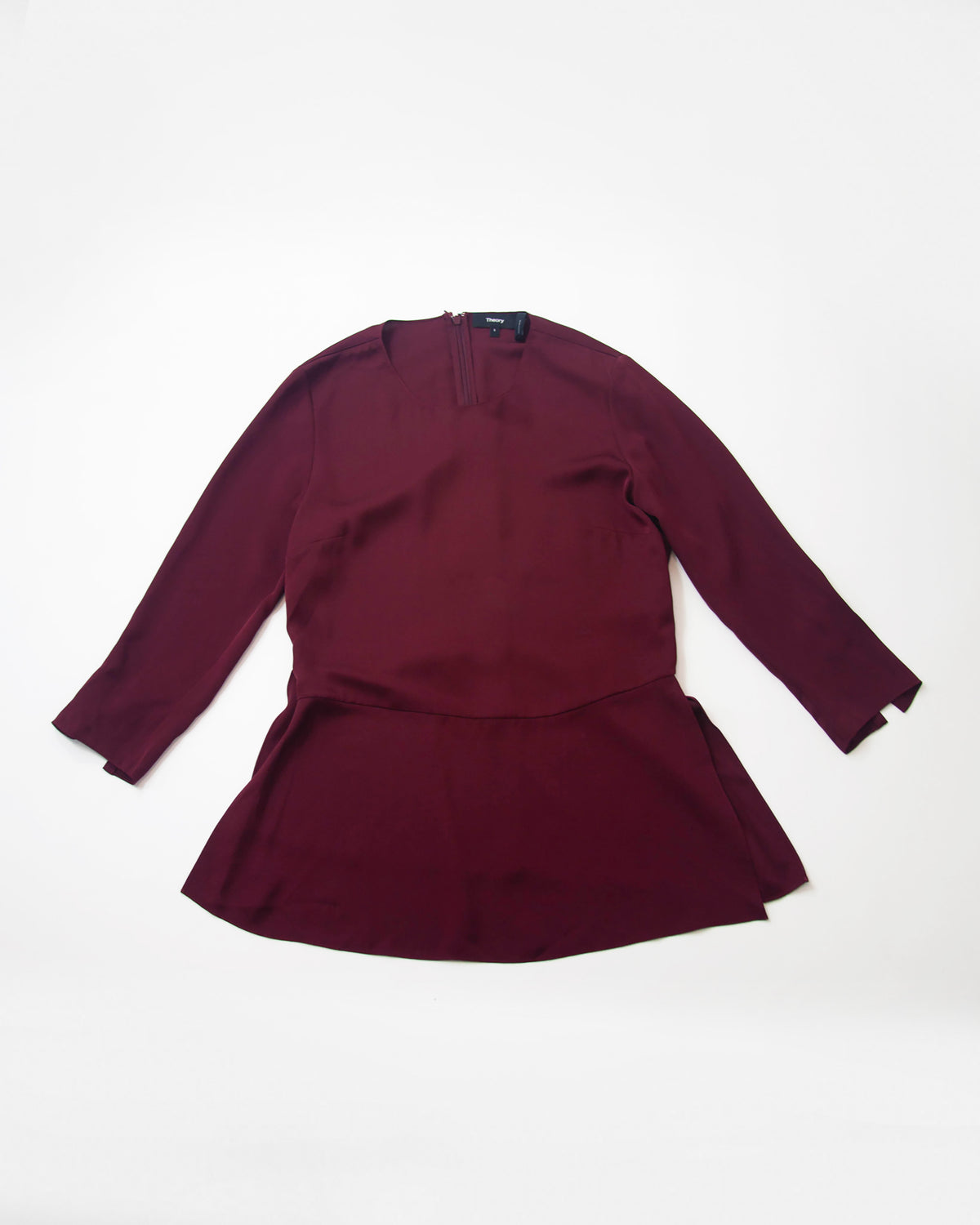 Peplum hodvábny top Theory, S