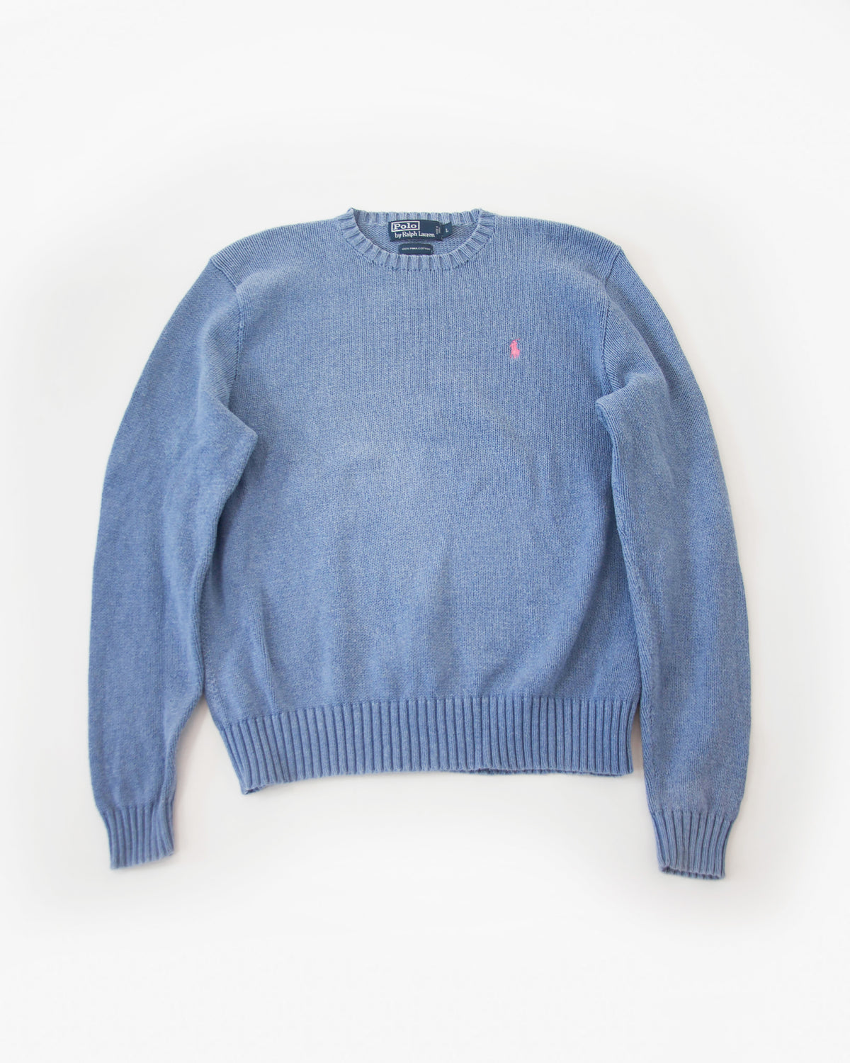 Bledomodrý pánsky sveter Ralph Lauren, L