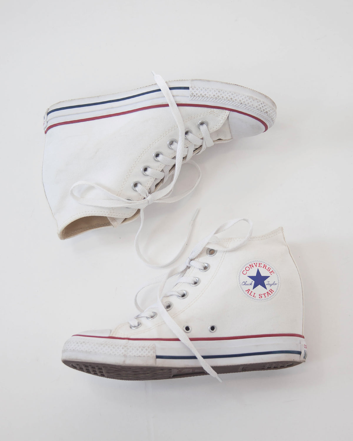 Biele dámske tenisky Converse wedge, 40