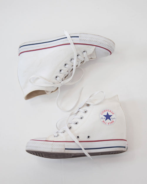 Biele dámske tenisky Converse wedge, 40
