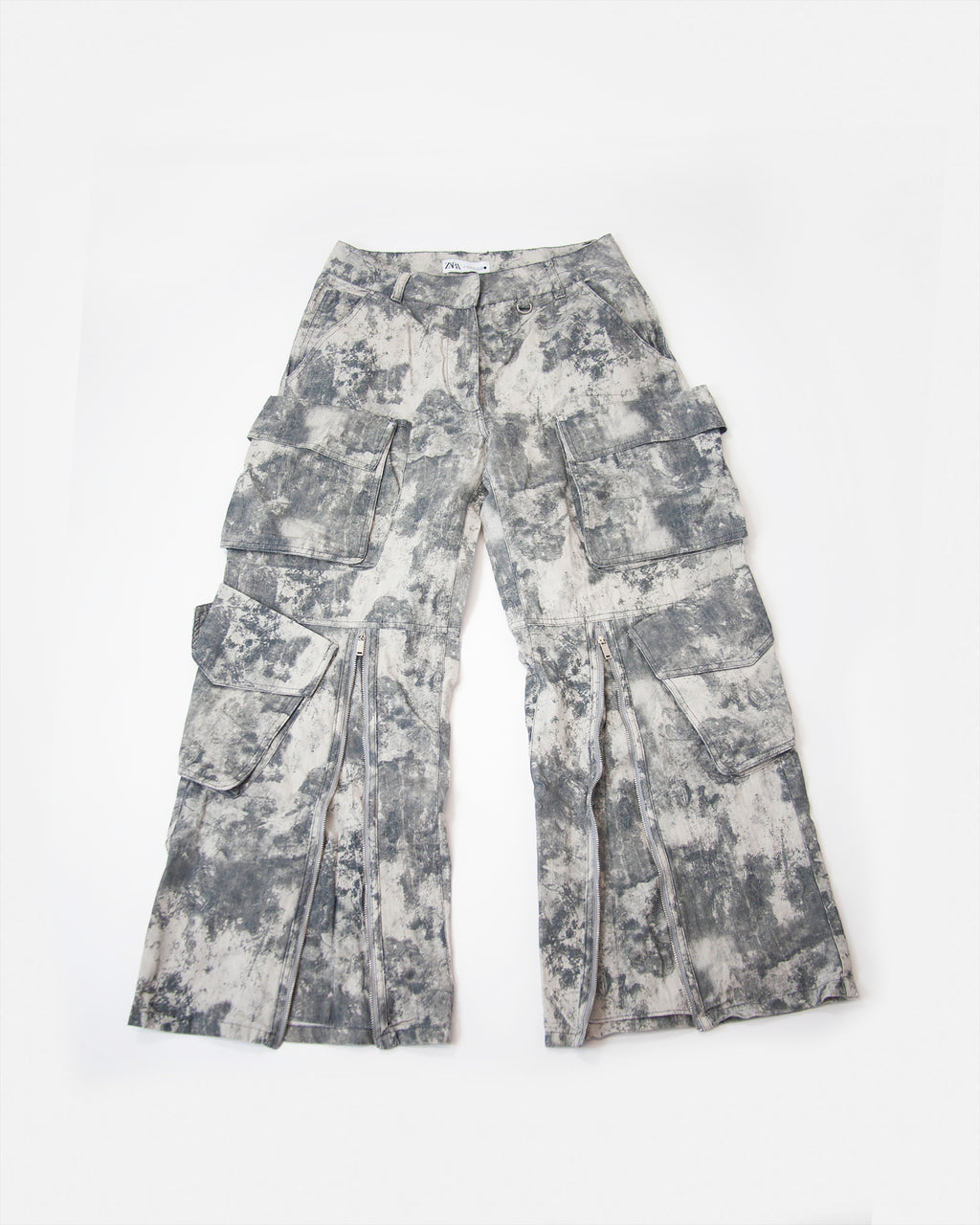 Dámske Zara baggy camo nohavice, M