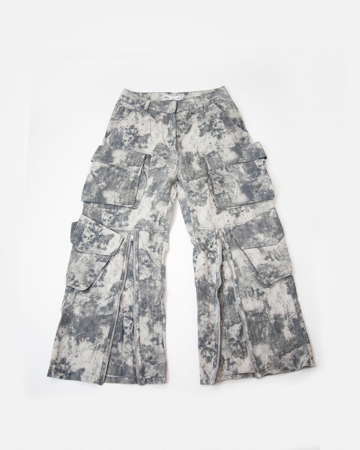 Dámske Zara baggy camo nohavice, M