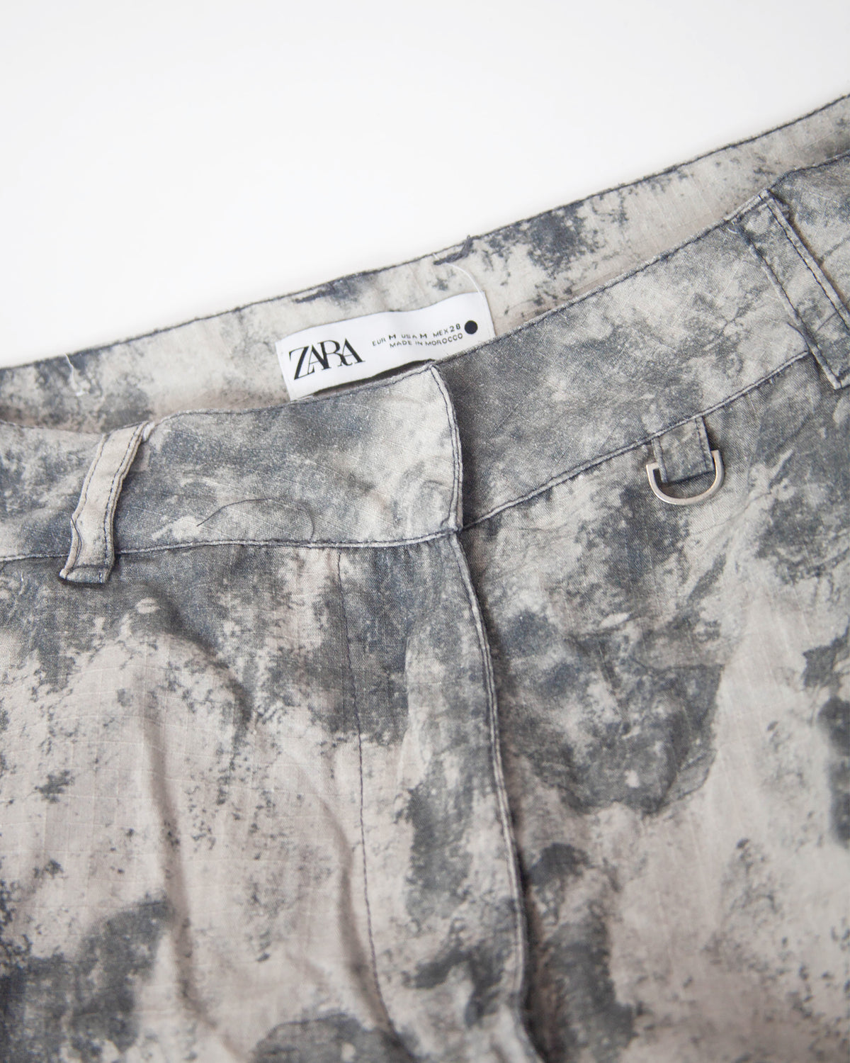 Dámske Zara baggy camo nohavice, M