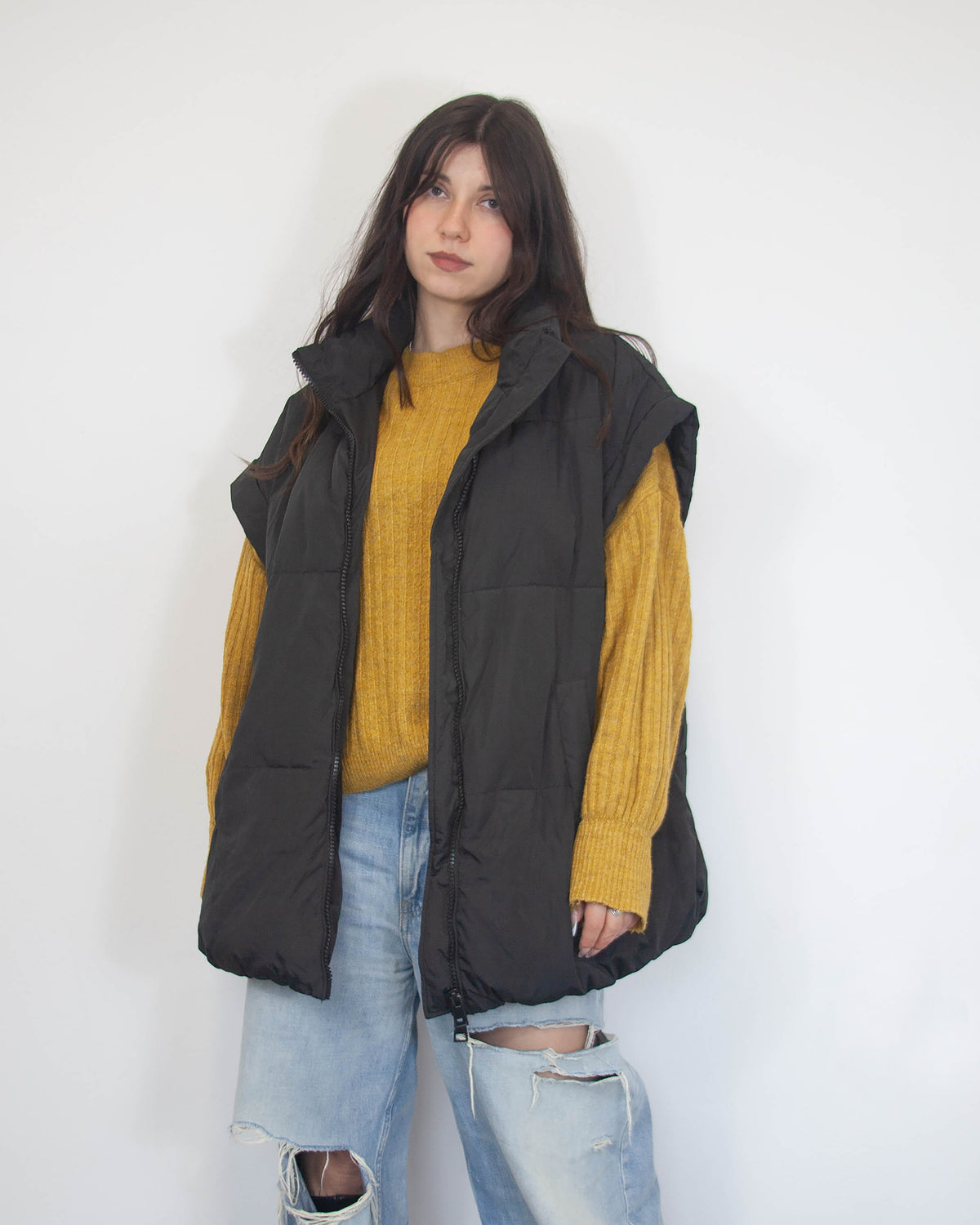 Dámska oversized vesta Zara, M