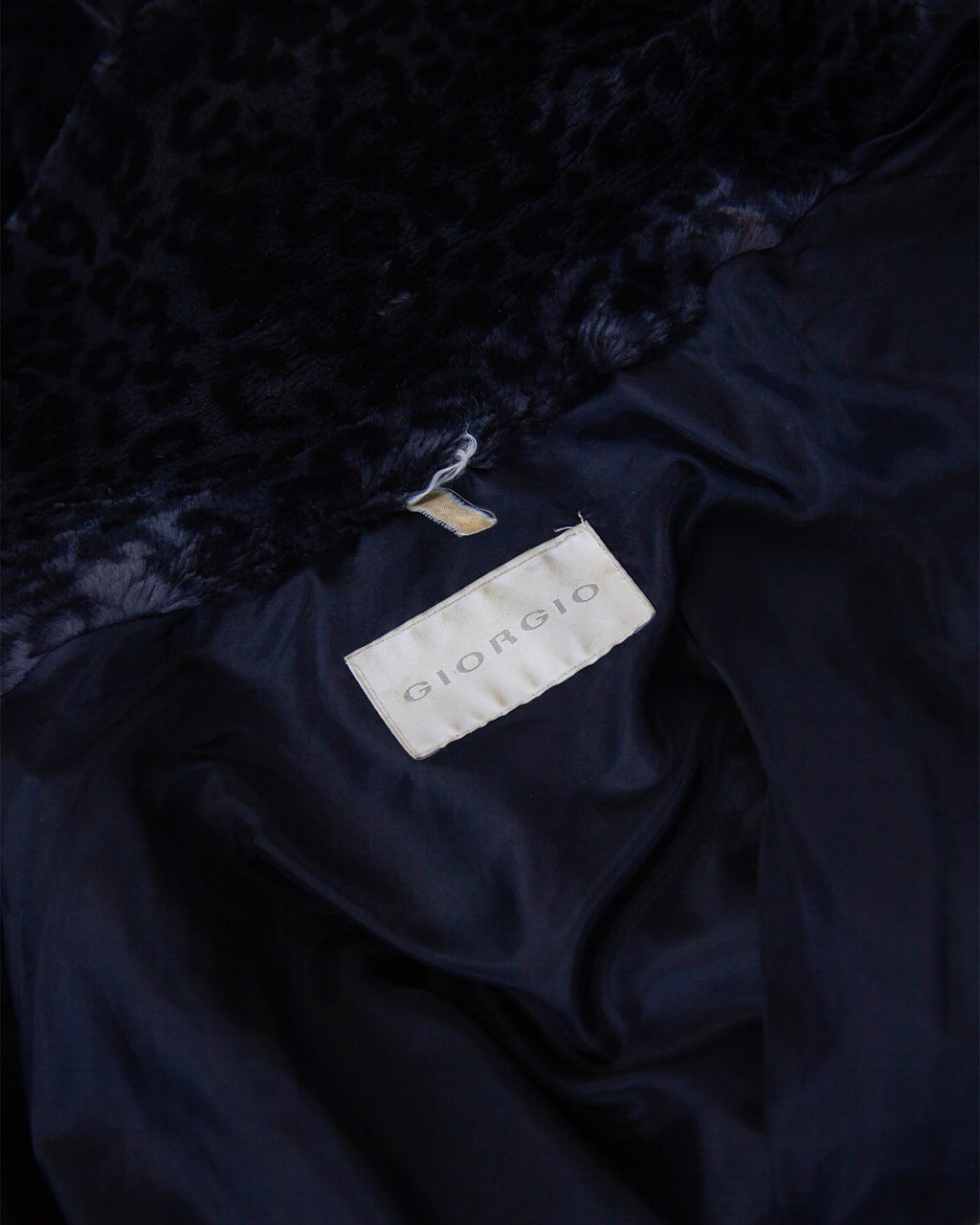 Dámsky vintage Leopardí kožuch, M