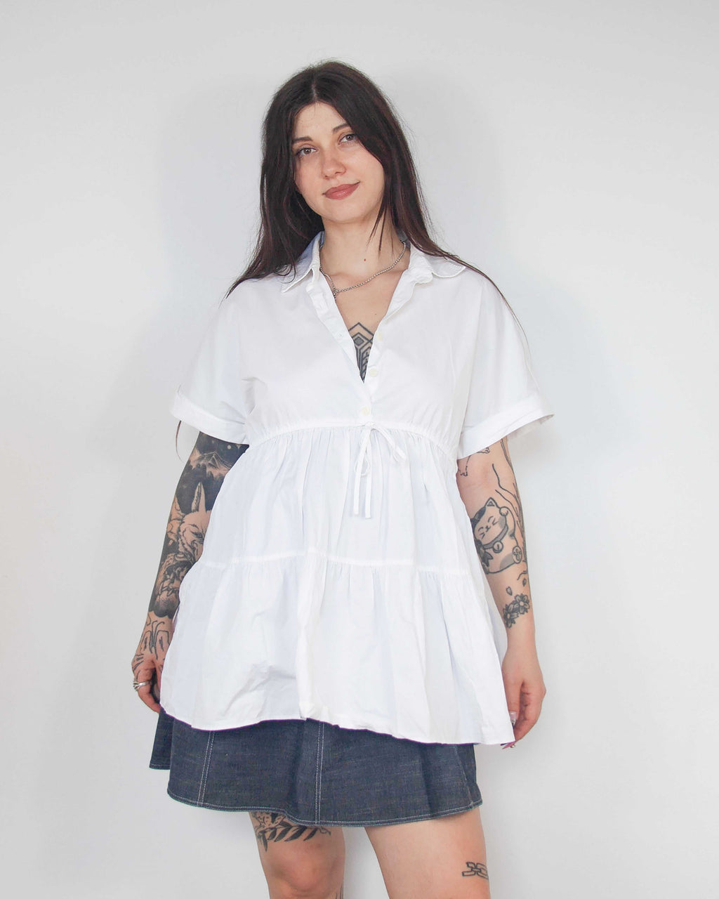 Zara babydoll top